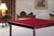 Pelissier Premier card table with mahogany finish and burgundy baize