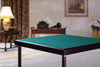 Pelissier card table with mahogany finish and green baize