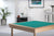 Pelissier Royal card table with natural beech finish and green baize